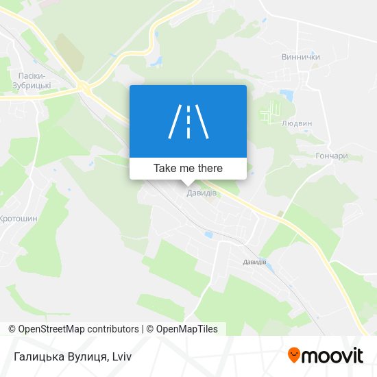 Галицька Вулиця map
