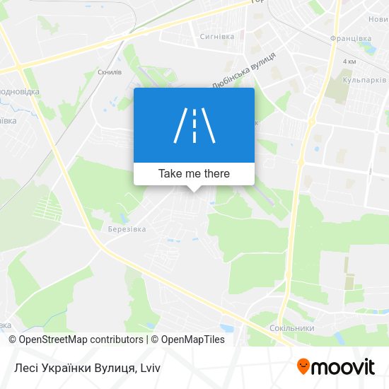 Лесі Українки Вулиця map