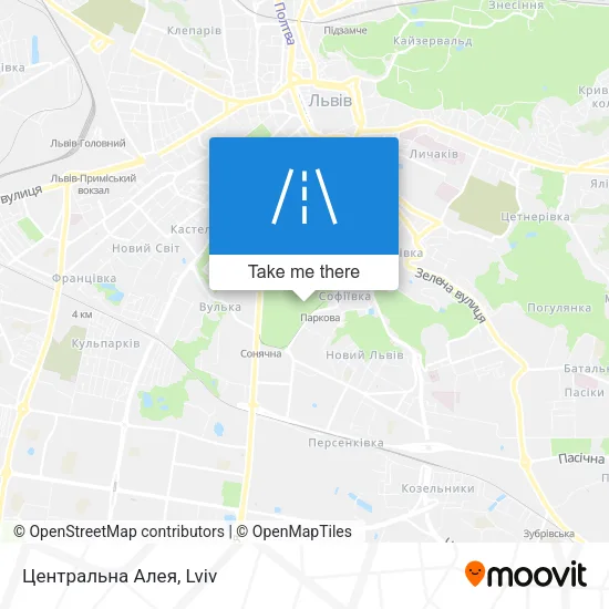 Карта Центральна Алея