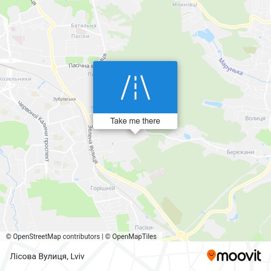 Лісова Вулиця map