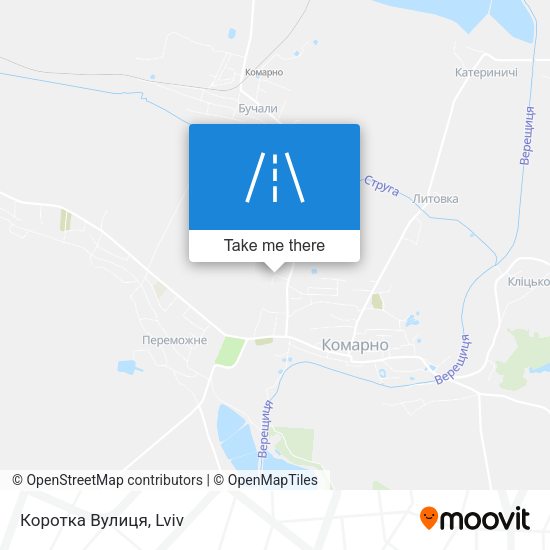 Коротка Вулиця map