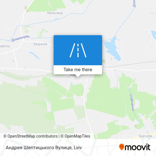 Андрея Шептицького Вулиця map