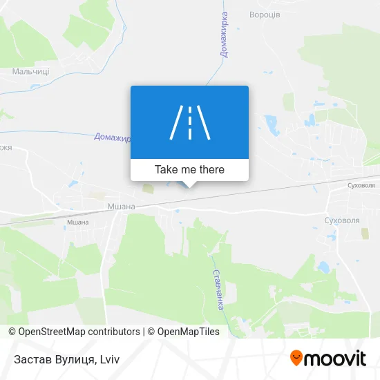 Застав Вулиця map