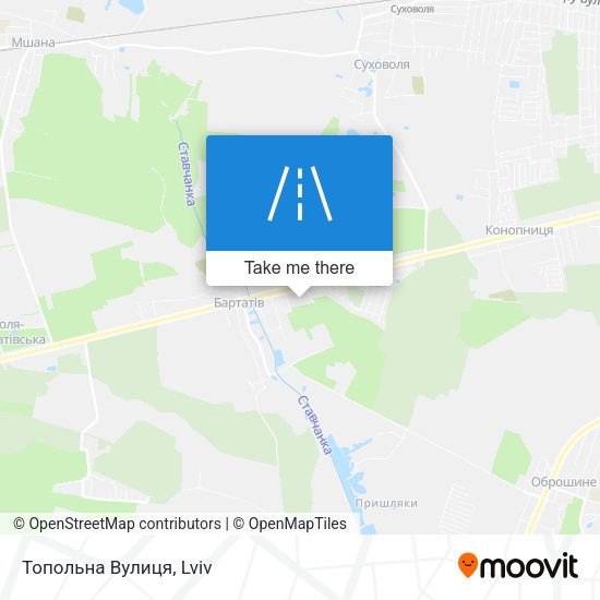Топольна Вулиця map