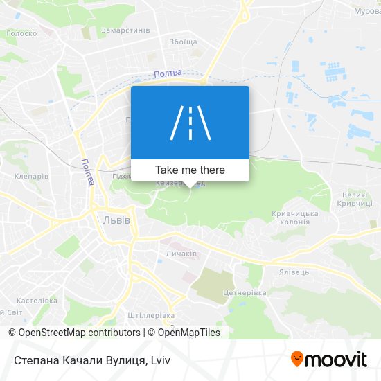 Степана Качали Вулиця map