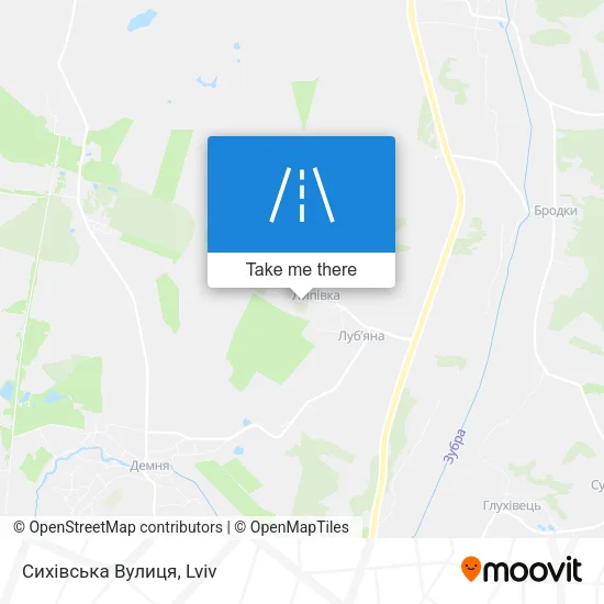 Сихівська Вулиця map