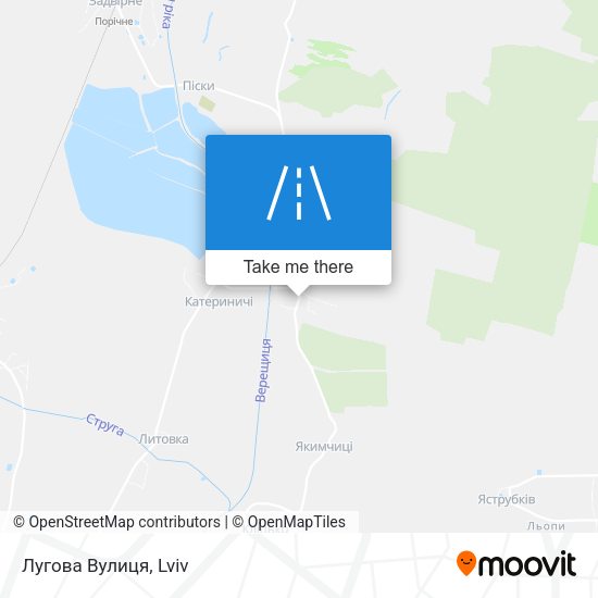 Лугова Вулиця map