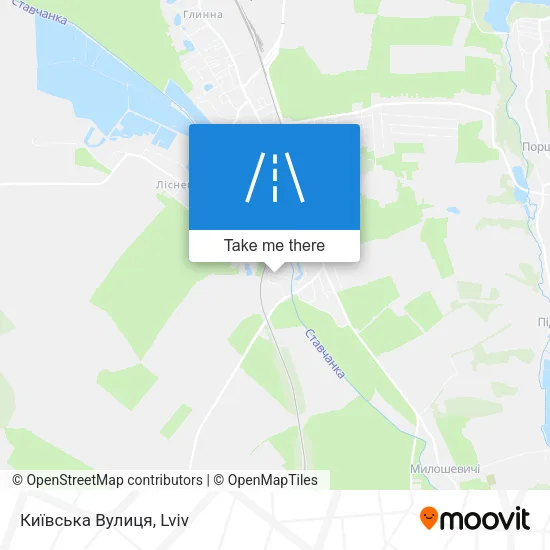 Карта Київська Вулиця