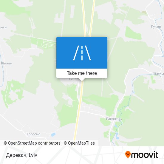 Деревач map