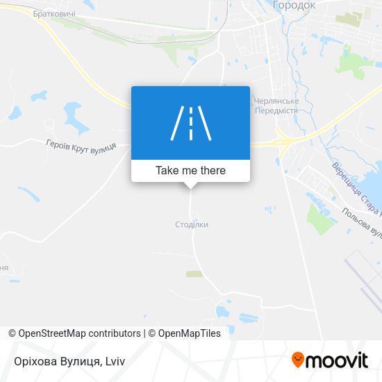 Оріхова Вулиця map