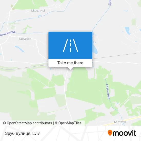 Карта Зруб Вулиця