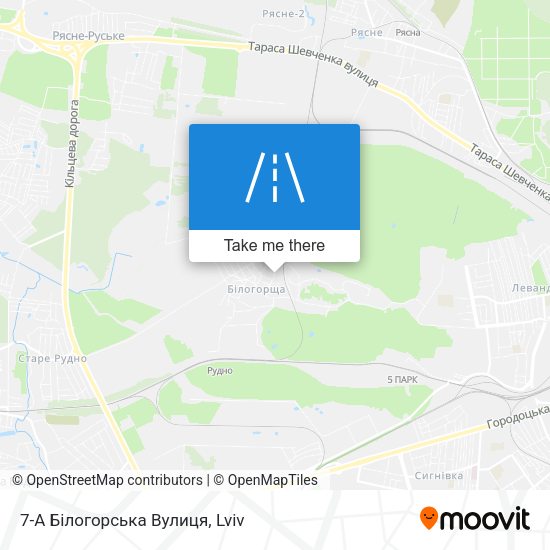 7-А Білогорська Вулиця map