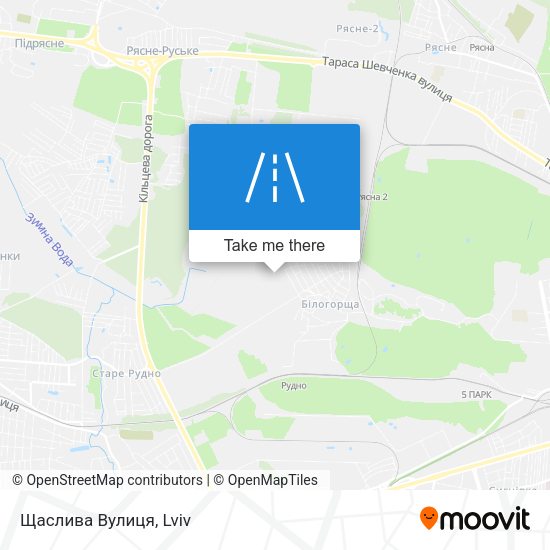 Щаслива Вулиця map
