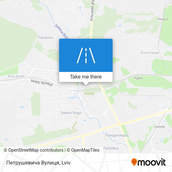 Петрушевича Вулиця map