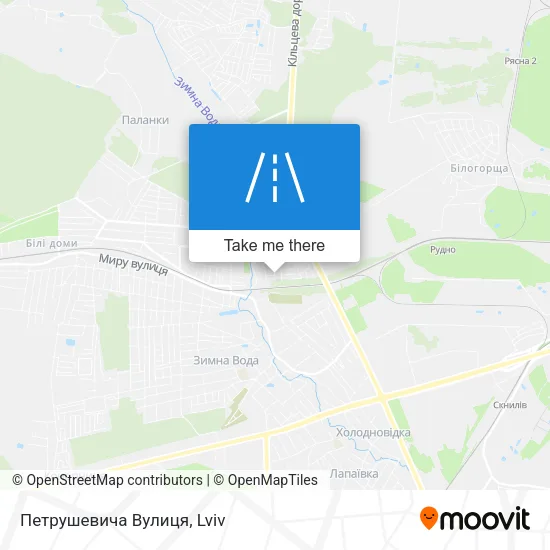 Карта Петрушевича Вулиця