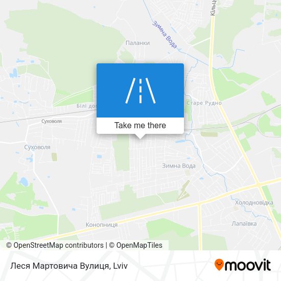 Леся Мартовича Вулиця map
