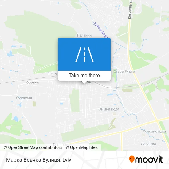 Карта Марка Вовчка Вулиця