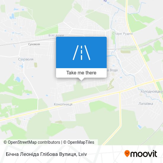 Бічна Леоніда Глібова Вулиця map