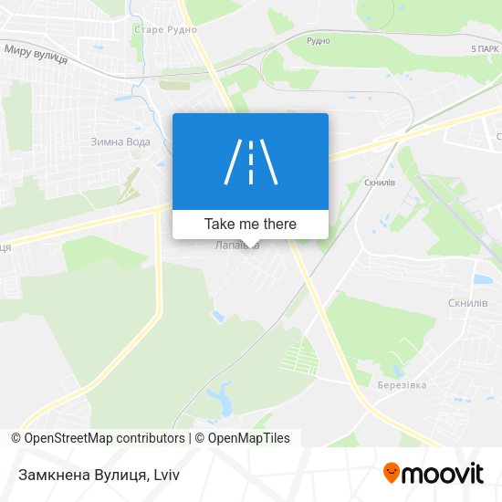 Замкнена Вулиця map