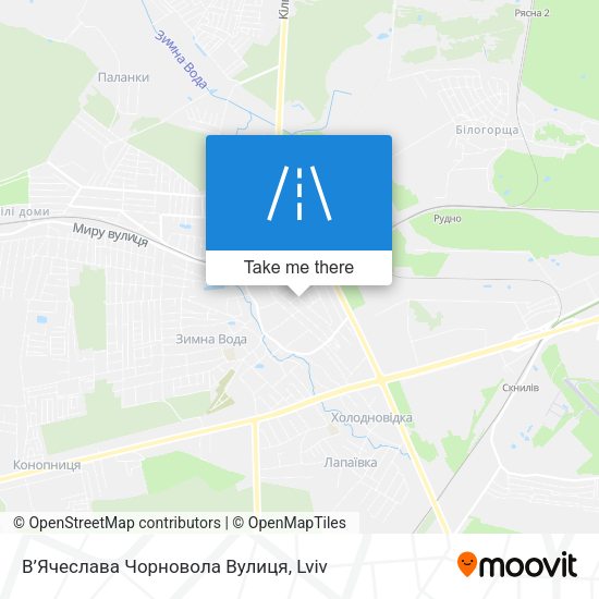 В’Ячеслава Чорновола Вулиця map