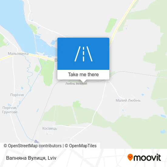 Карта Вапняна Вулиця