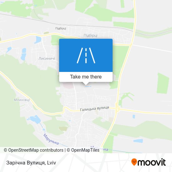 Зарічна Вулиця map