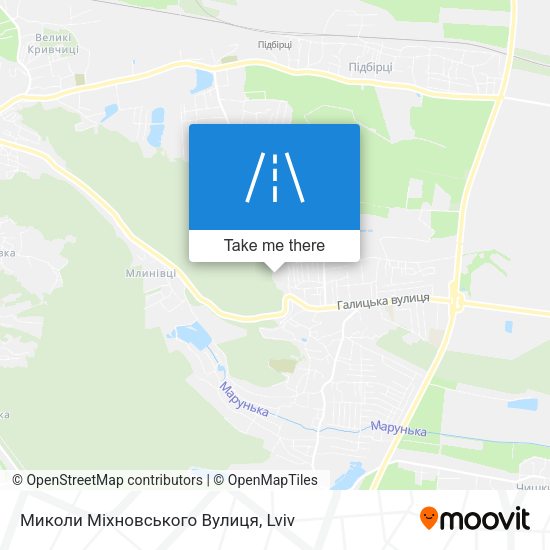 Миколи Міхновського Вулиця map