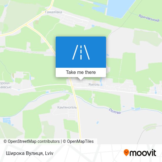 Широка Вулиця map
