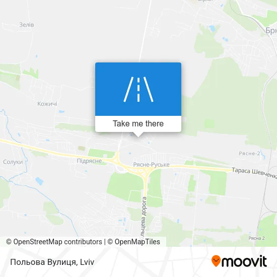 Польова Вулиця map