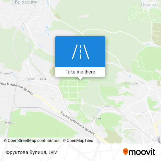 Фруктова Вулиця map