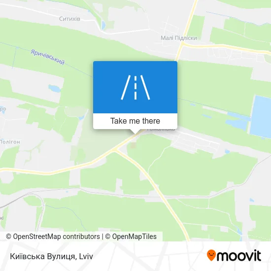Карта Київська Вулиця