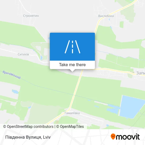 Південна Вулиця map