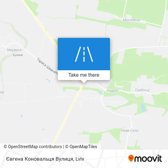 Євгена Коновальця Вулиця map