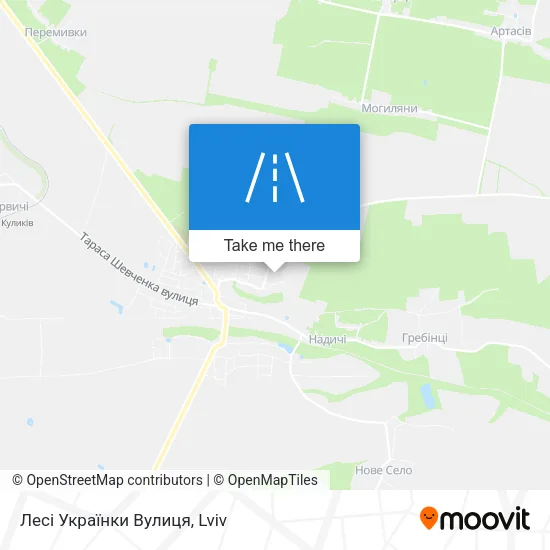 Лесі Українки Вулиця map