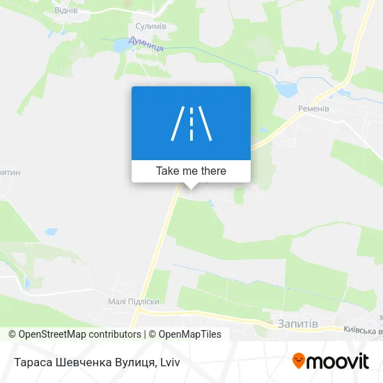 Тараса Шевченка Вулиця map