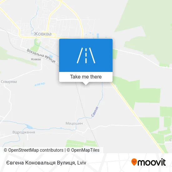 Євгена Коновальця Вулиця map