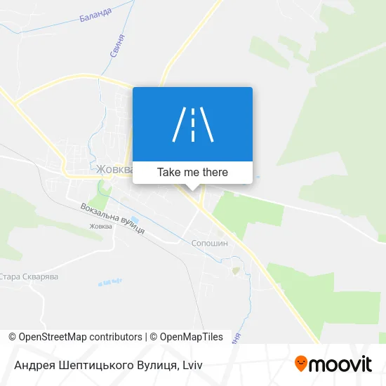 Андрея Шептицького Вулиця map