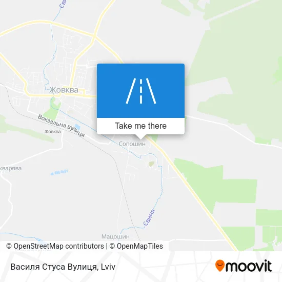 Карта Василя Стуса Вулиця