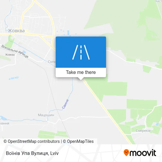 Воїнів Упа Вулиця map