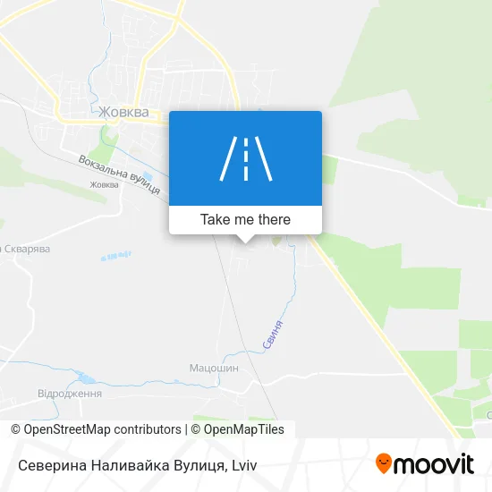 Карта Северина Наливайка Вулиця