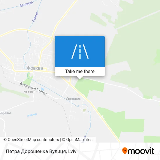 Карта Петра Дорошенка Вулиця