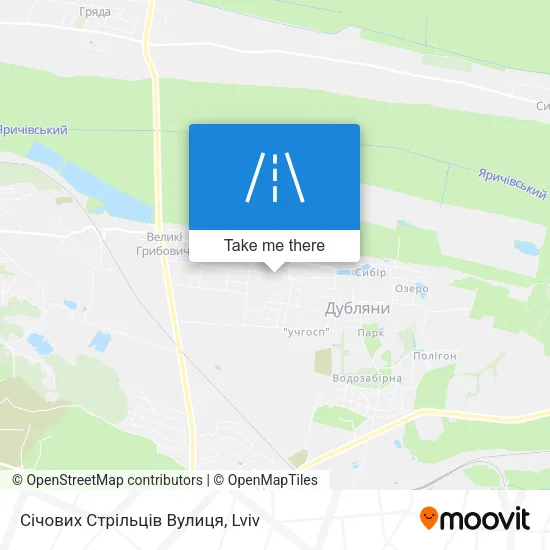 Карта Січових Стрільців Вулиця