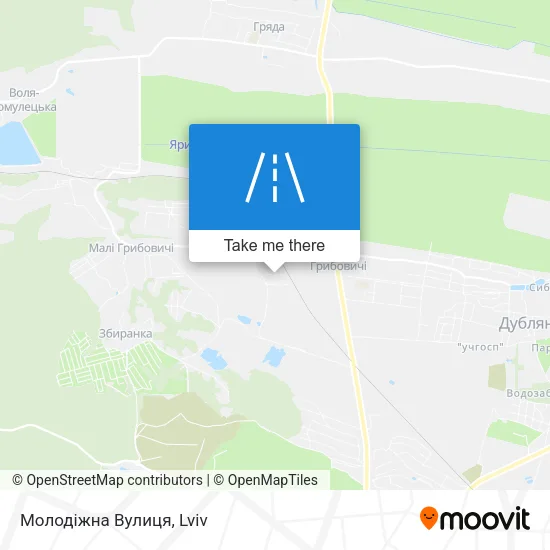 Карта Молодіжна Вулиця