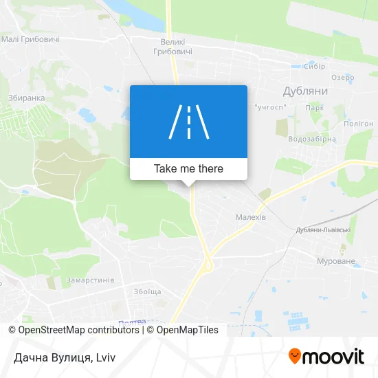 Карта Дачна Вулиця