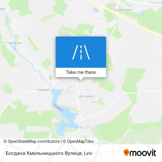 Карта Богдана Хмельницького Вулиця