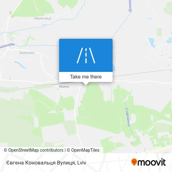 Євгена Коновальця Вулиця map