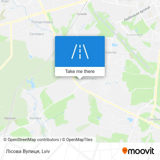 Лісова Вулиця map