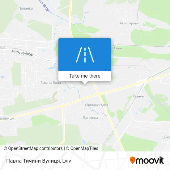 Павла Тичини Вулиця map