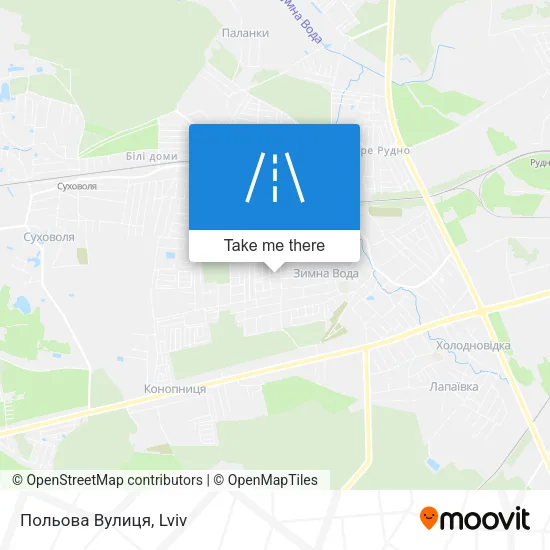 Польова Вулиця map