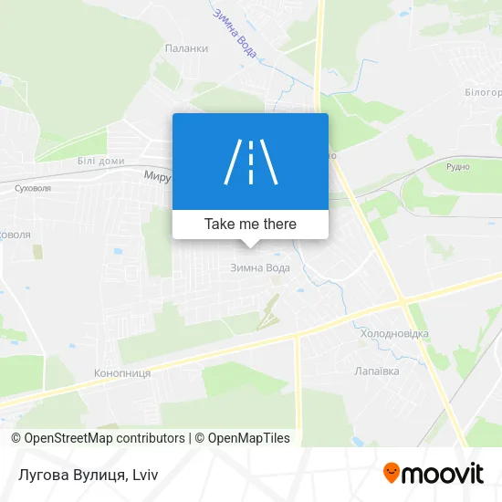 Лугова Вулиця map